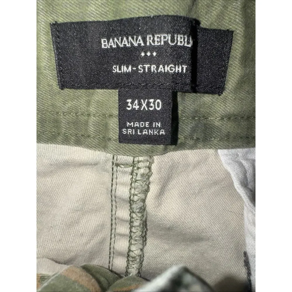 Banana Republic Slim Straight Desert Camo Pants Men’s 36x29